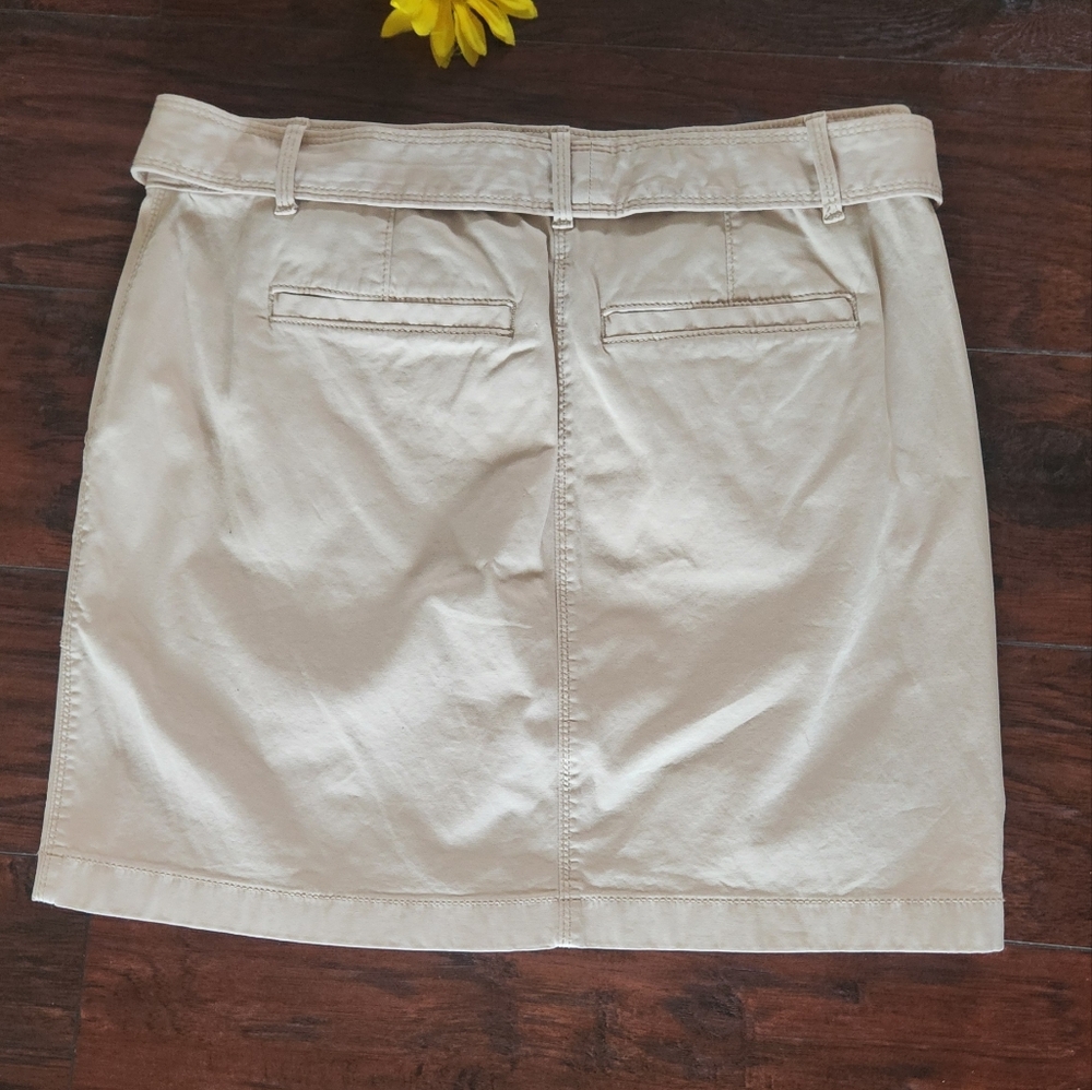 White House Black Market Utility Mini Skirt Color Biscotti NEW!! - Picture 8 of 8